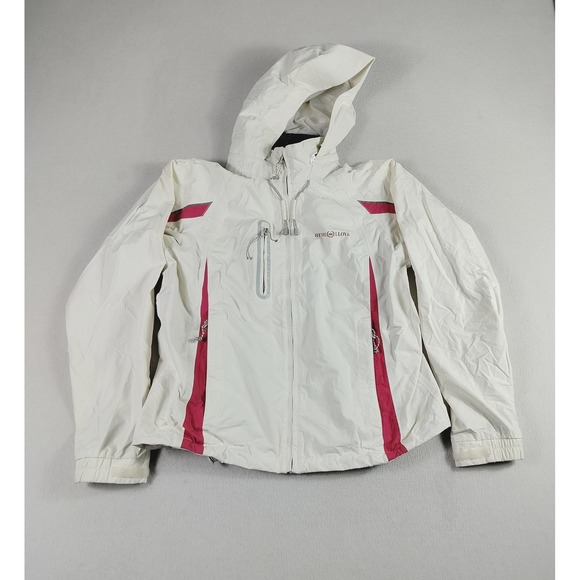 Henri Lloyd Jacket Womens Medium Hooded Full Zip Marine Technology Nylon Sailing - Picture 1 of 12